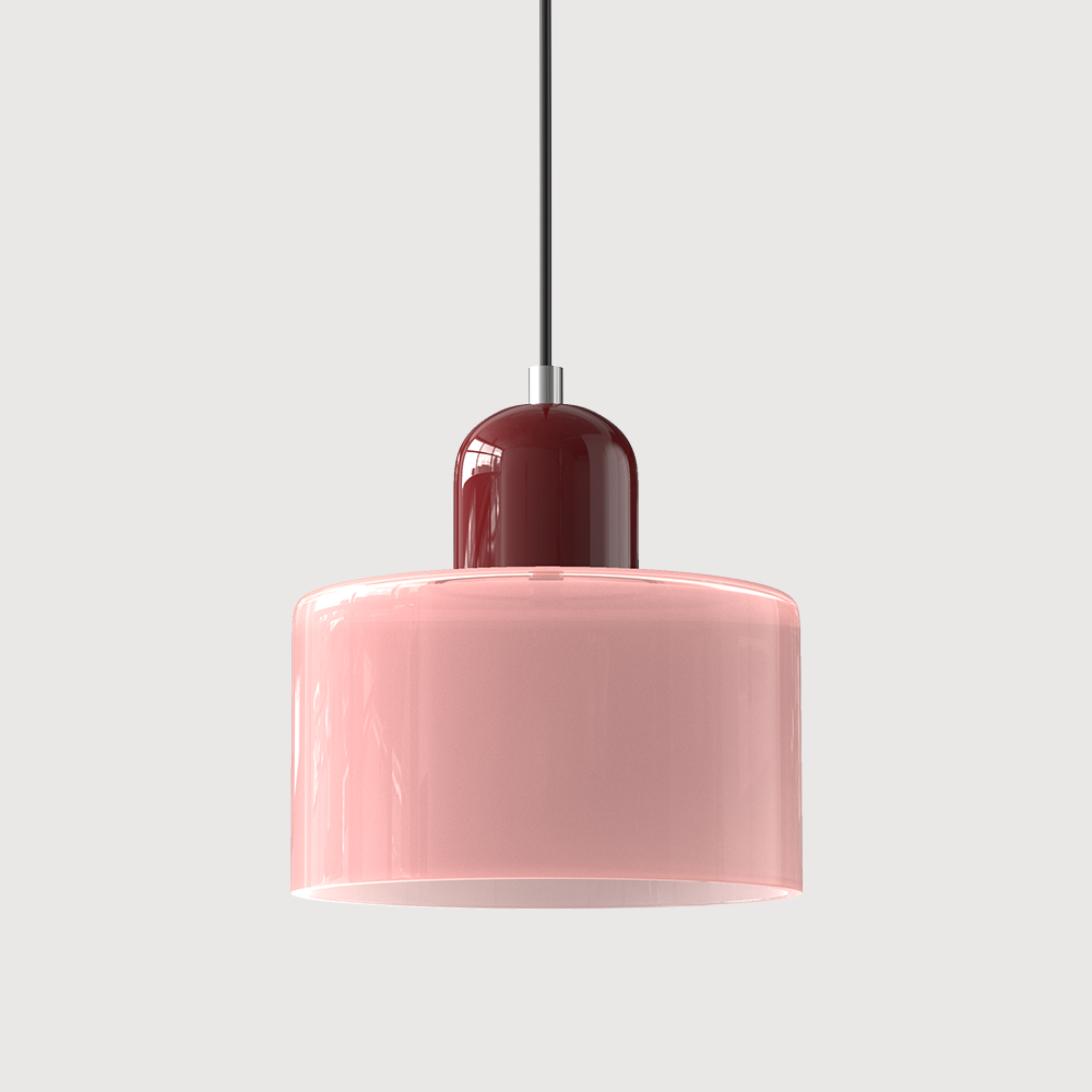 Moderní lampa s barevným sklem a geometrickým tvarem 20