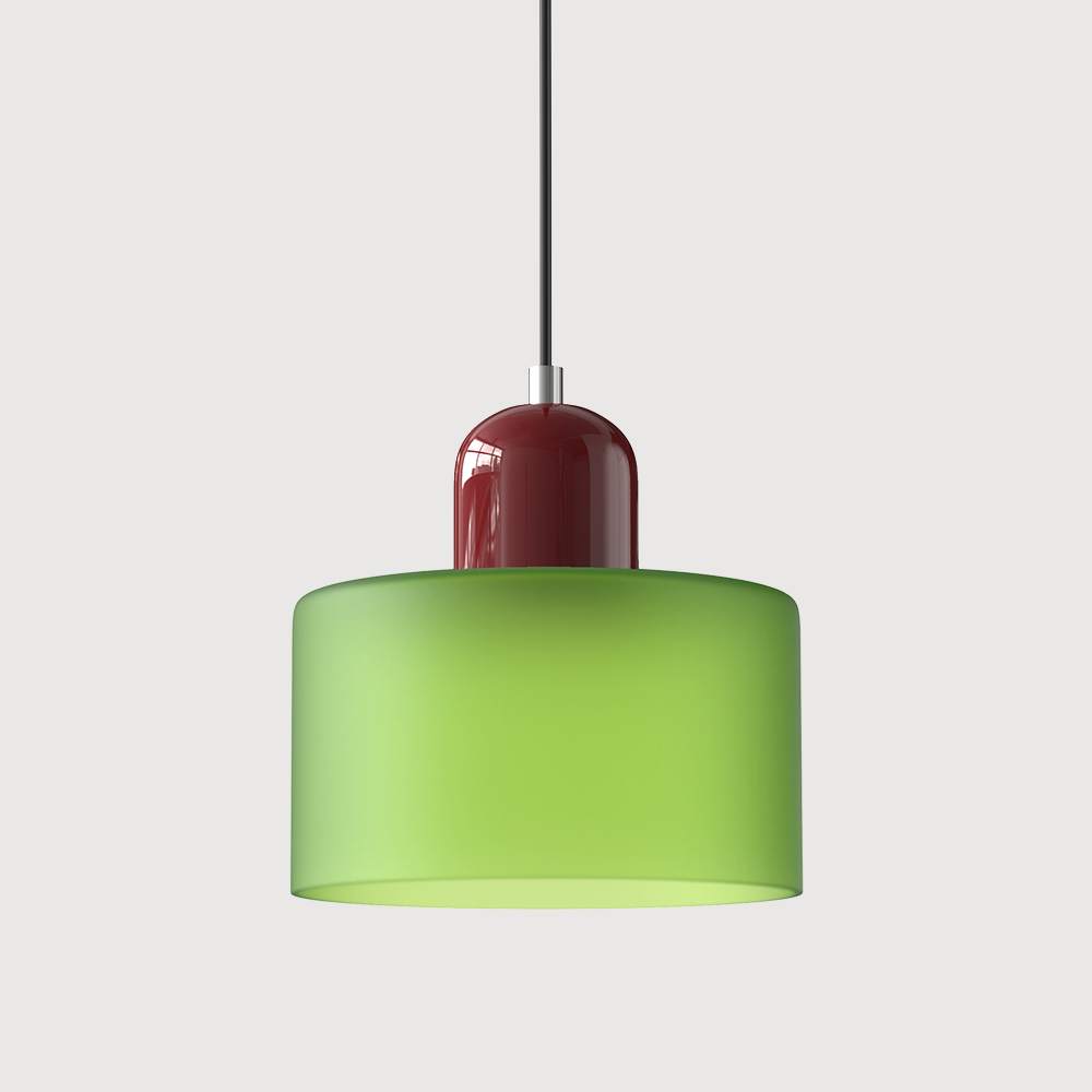 Moderní lampa s barevným sklem a geometrickým tvarem 22
