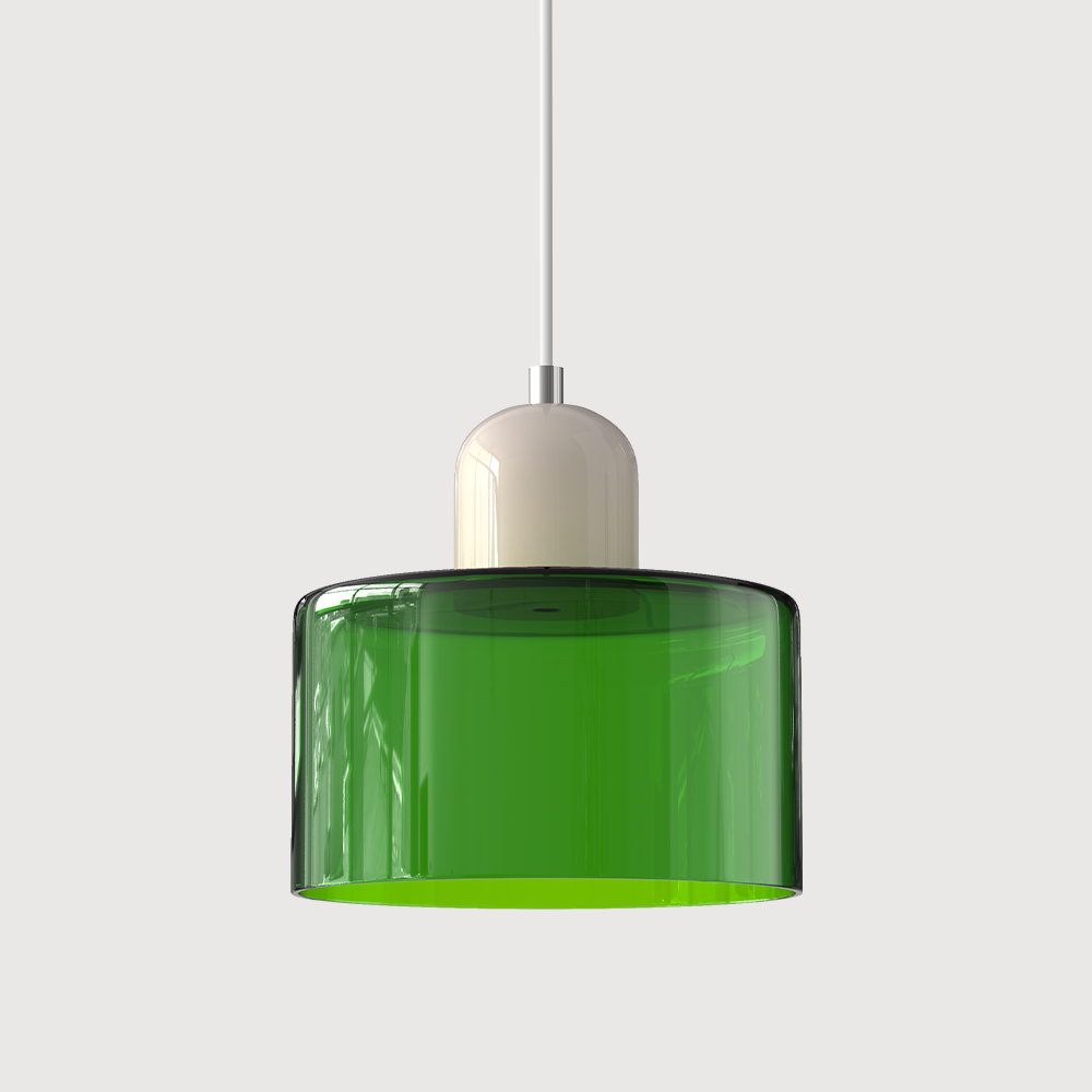 Moderní lampa s barevným sklem a geometrickým tvarem 23