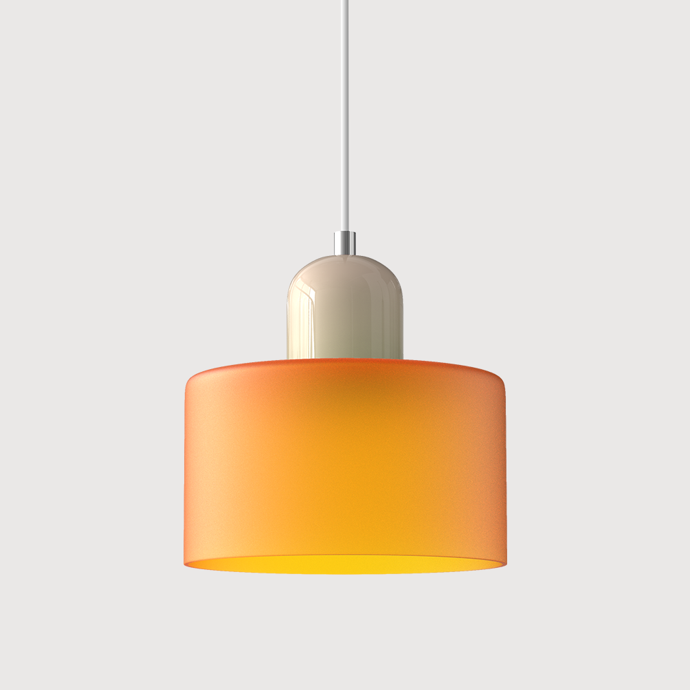 Moderní lampa s barevným sklem a geometrickým tvarem 25