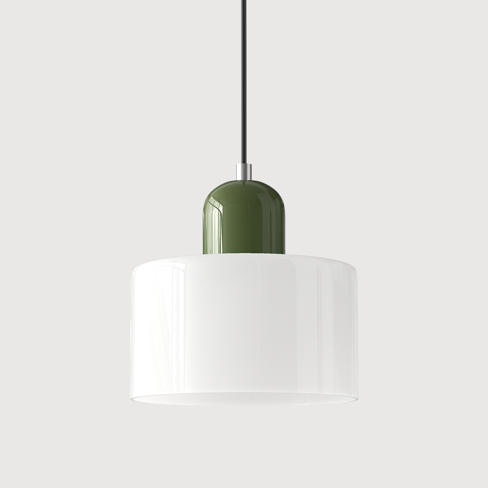 Moderní lampa s barevným sklem a geometrickým tvarem 27