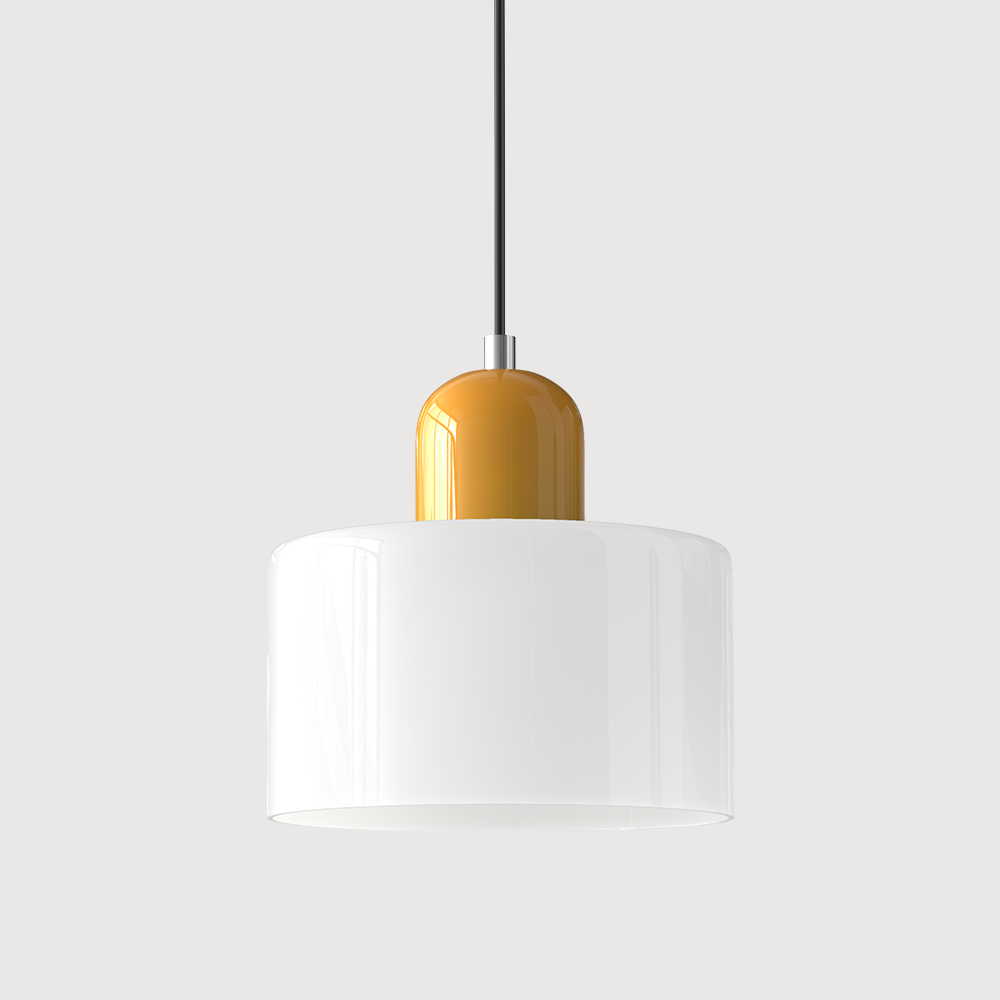 Moderní lampa s barevným sklem a geometrickým tvarem 29