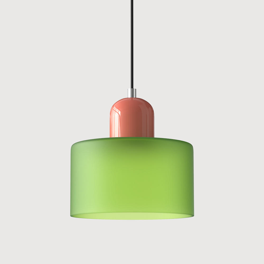 Moderní lampa s barevným sklem a geometrickým tvarem 30