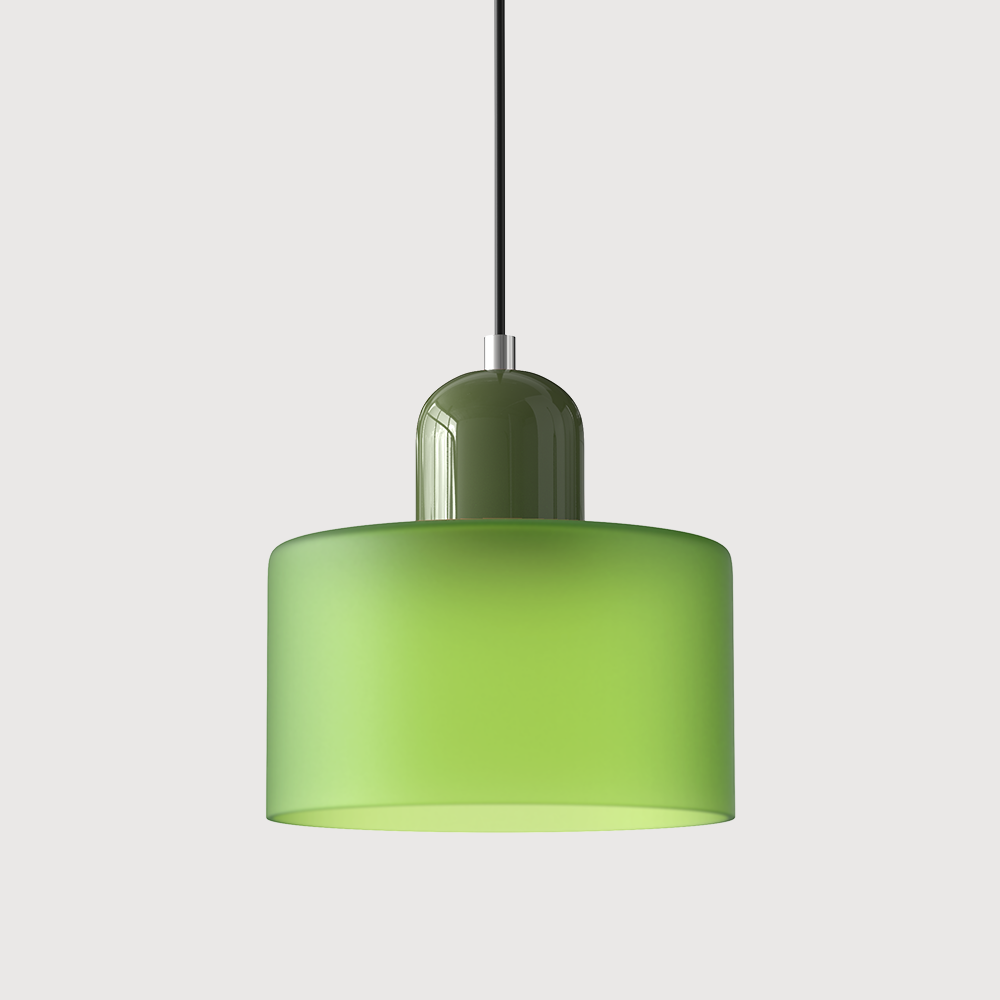 Moderní lampa s barevným sklem a geometrickým tvarem 31