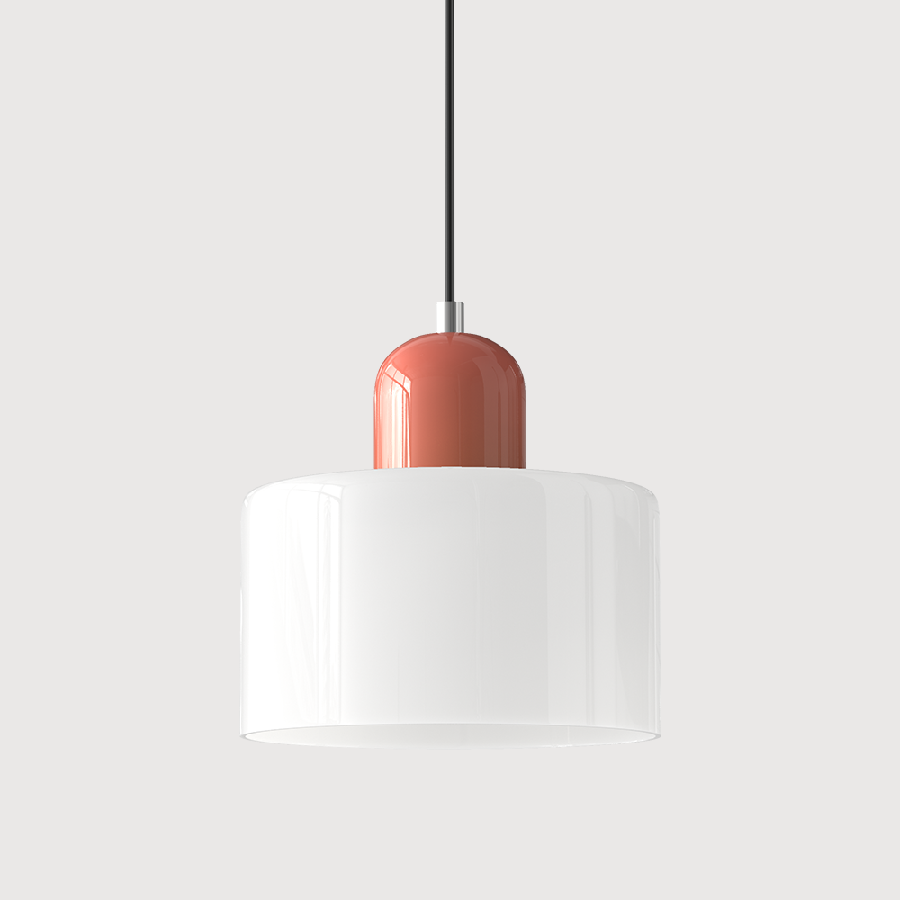 Moderní lampa s barevným sklem a geometrickým tvarem 34