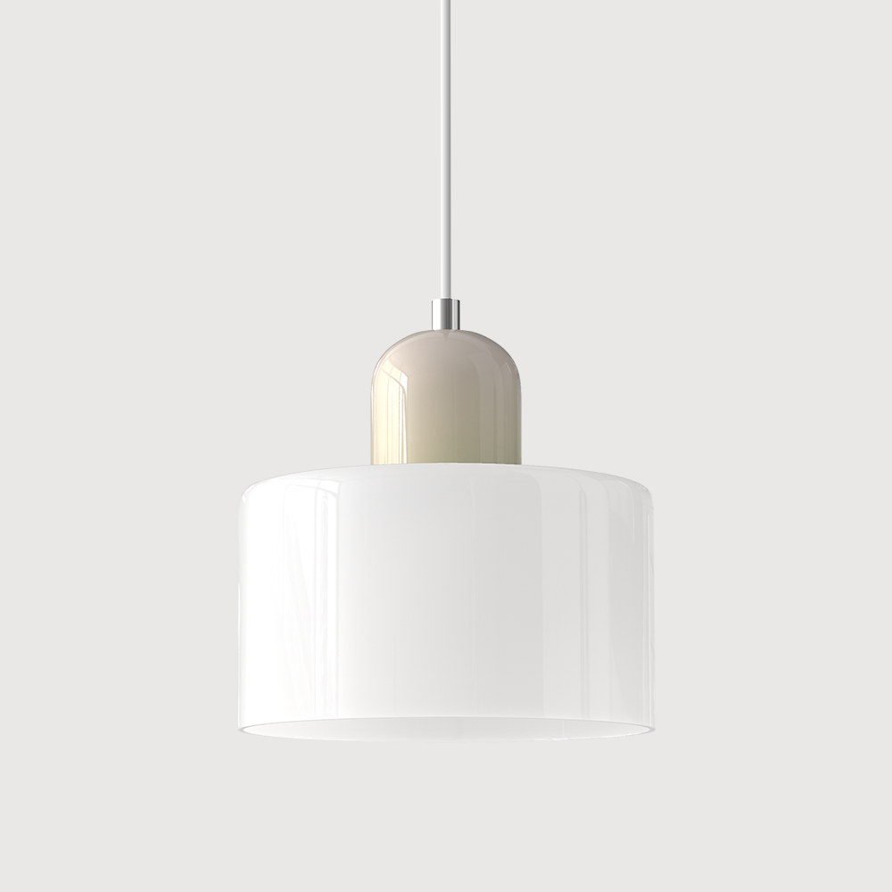 Moderní lampa s barevným sklem a geometrickým tvarem 35