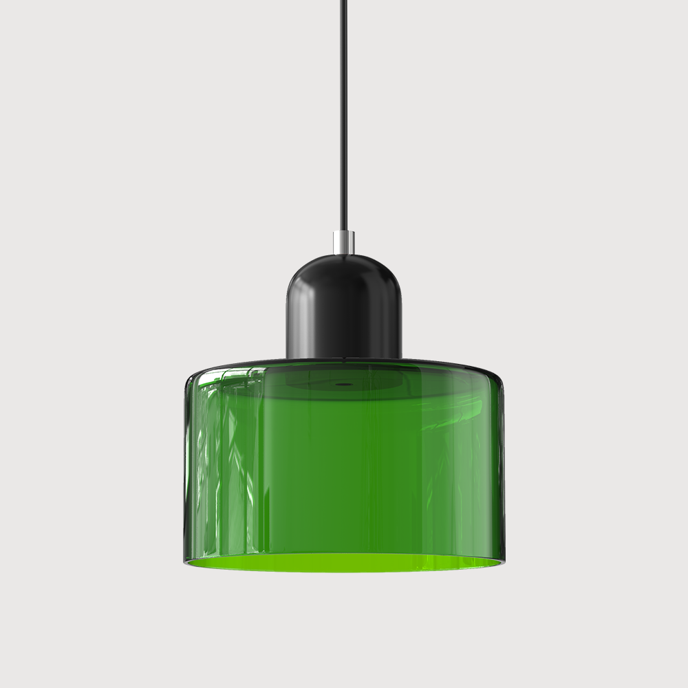 Moderní lampa s barevným sklem a geometrickým tvarem 38