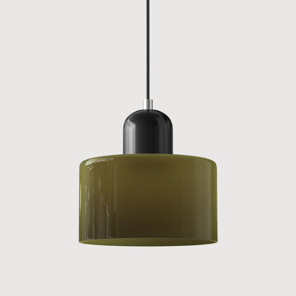 Moderní lampa s barevným sklem a geometrickým tvarem 39