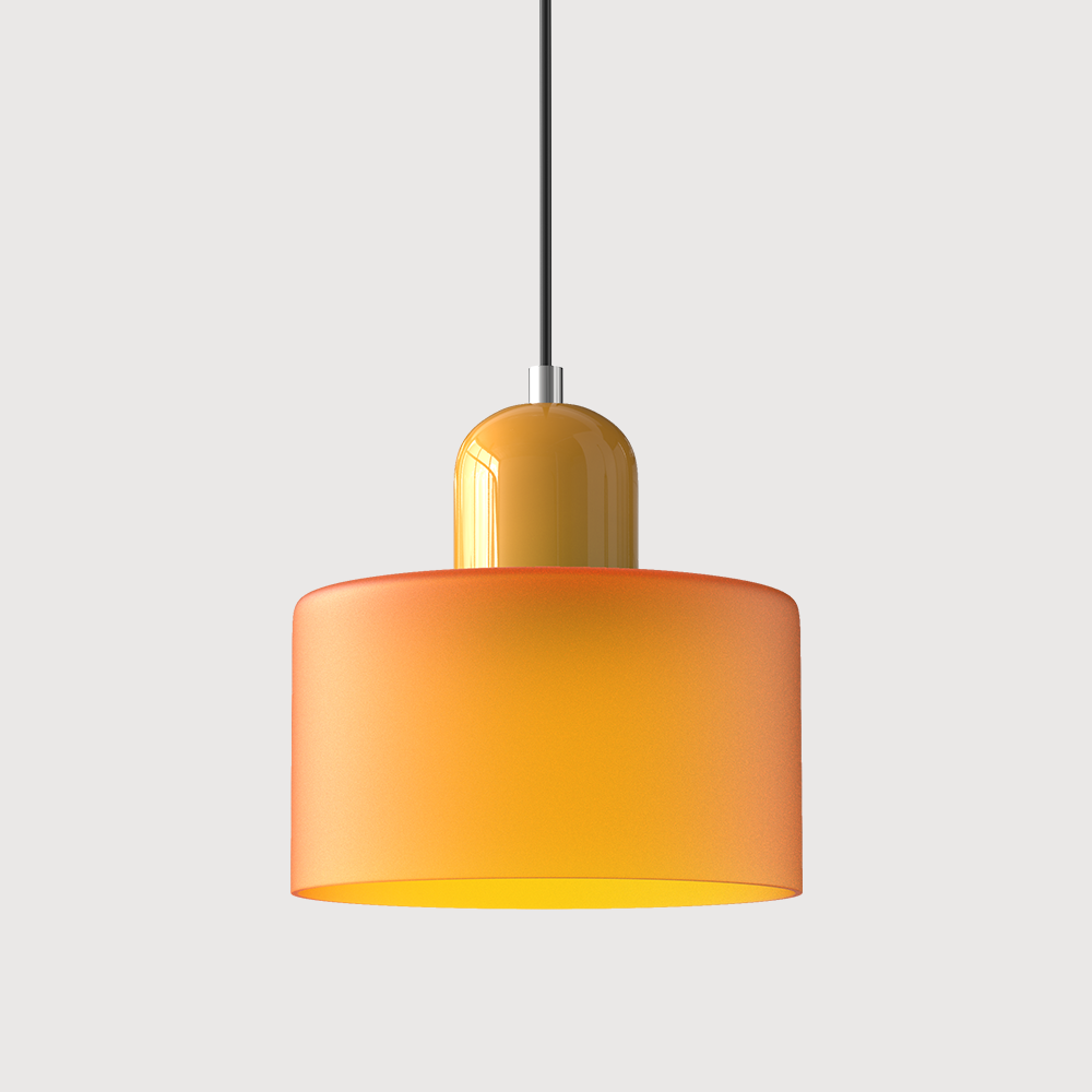 Moderní lampa s barevným sklem a geometrickým tvarem 43