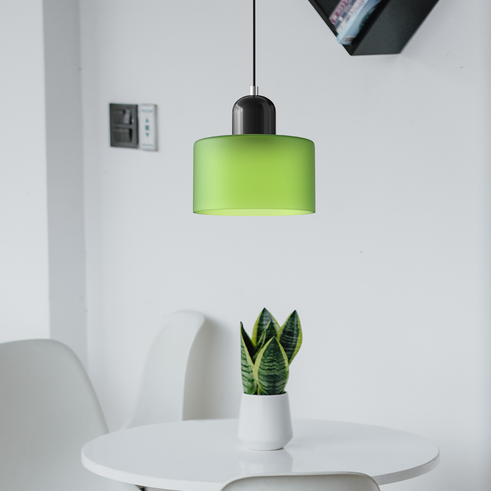 Moderní lampa s barevným sklem a geometrickým tvarem 8