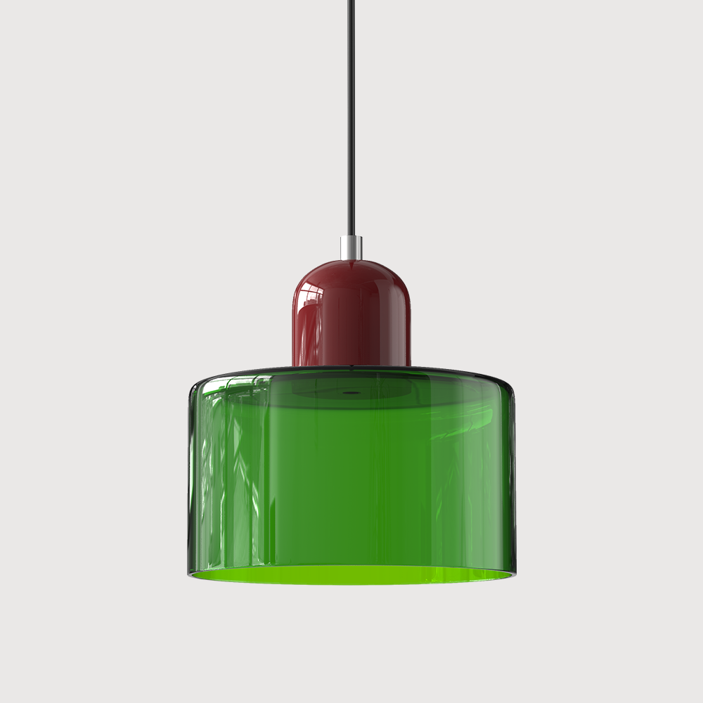 Moderní lampa s barevným sklem a geometrickým tvarem 9