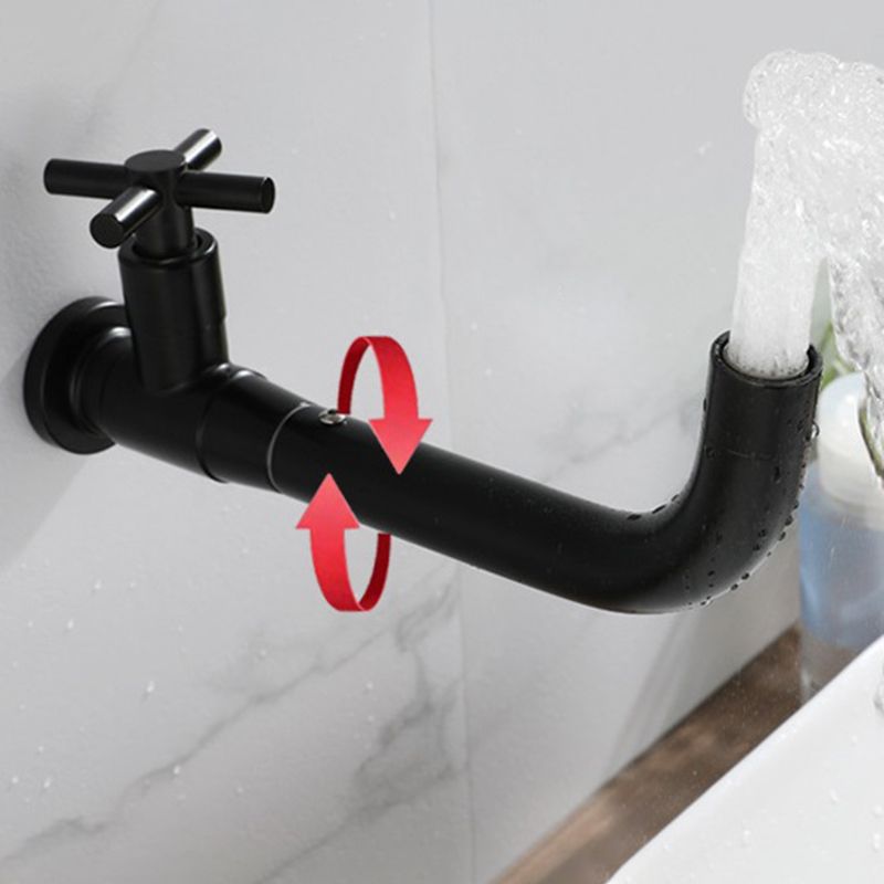 Moderní nástěnná koupelnová baterie z nerezové oceli s otočným výtokem a jednou rukojetí – elegantní design 5