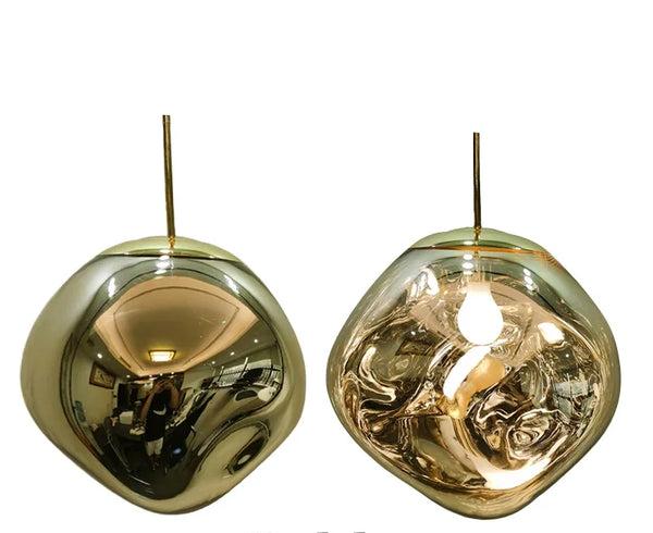 Moderní skleněná závěsná lampa pro stylové interiéry 11