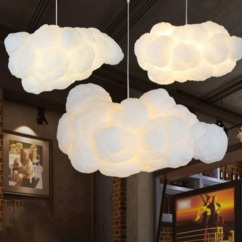 Moderní stropní lampa se dvěma bílými stínidly – LED stropní svítidlo s nastavitelnou výškou do jídelny a obývacího pokoje 2