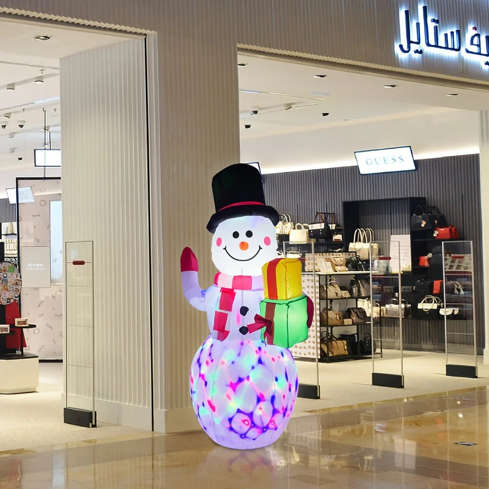 Nafukovací LED Vánoční dekorace pro venkovní použití, volba mezi Santou nebo sněhulákem, vy 4