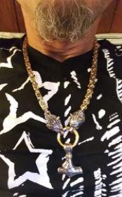 Náhrdelník z nerezové oceli s dvojitou vlčí hlavou – nastavitelná délka a všestranný design 7