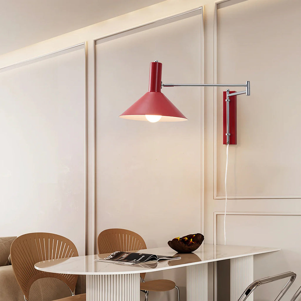 Nastavitelná nástěnná lampa se zásuvným designem – moderní kovové nástěnné osvětlení pro současné prostory 4