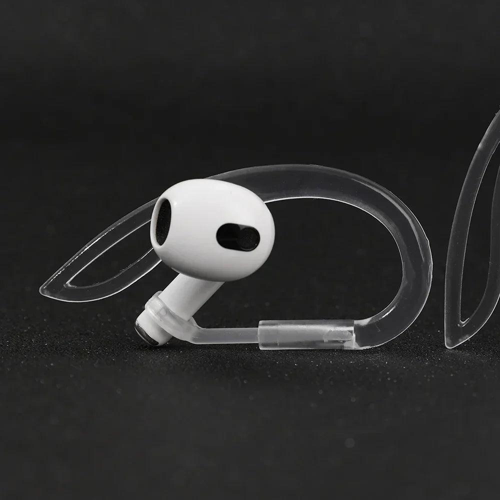 Nastavitelné silikonové ušní háčky pro AirPods 1/2, protiskluzové sportovní příslušenství 0