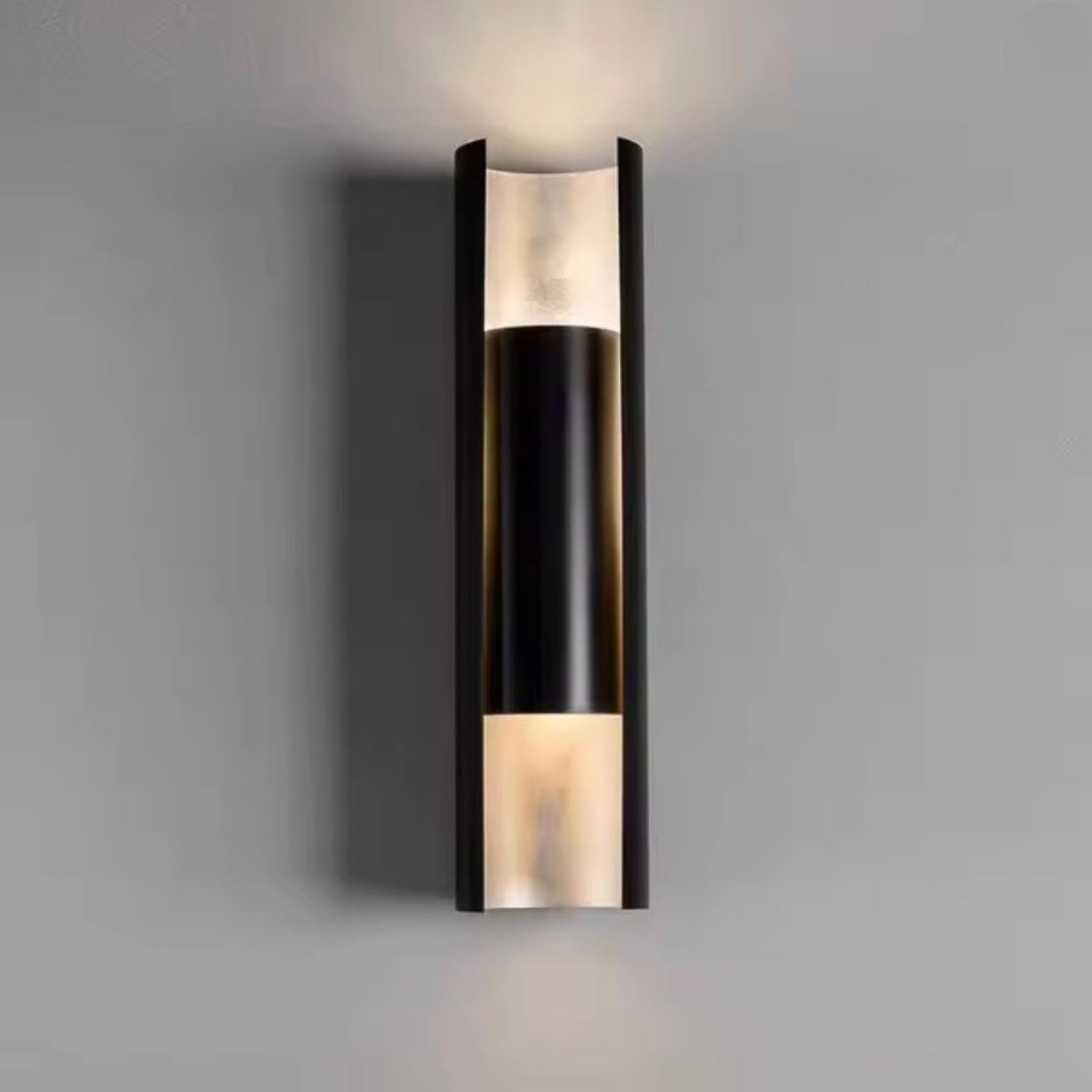 Nástěnná lampa s dvojitým osvětlením z nerezové oceli, moderní minimalistický design, roz 2
