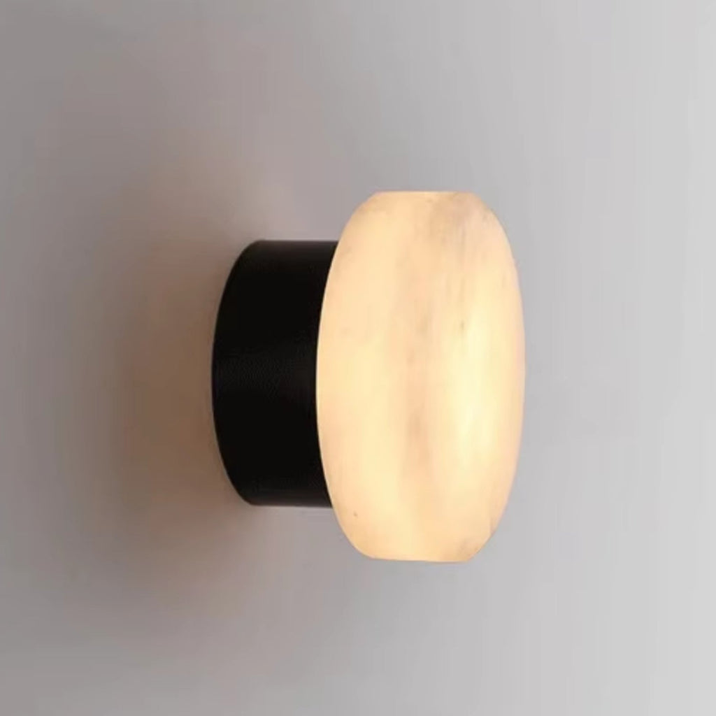 Nástěnná lampa s vestavěnou LED z mramoru a hliníku, moderní design pro elegantní osv 6