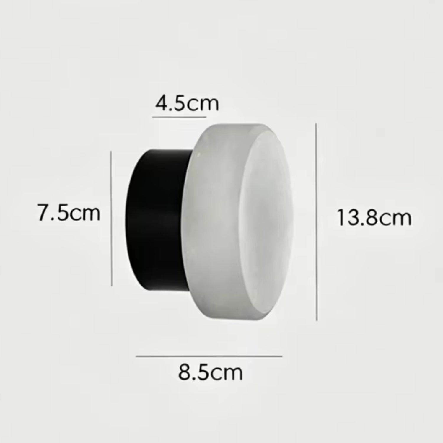 Nástěnná lampa s vestavěnou LED z mramoru a hliníku, moderní design pro elegantní osv 8