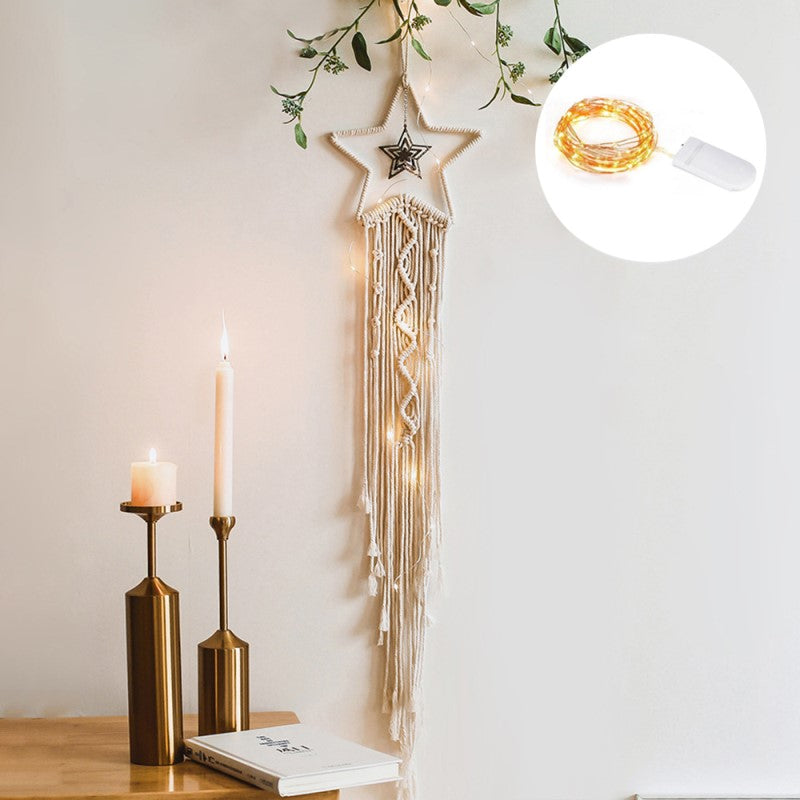 Nástěnná dekorace v makrame stylu boho - okouzlující doplněk do každého interiéru 3