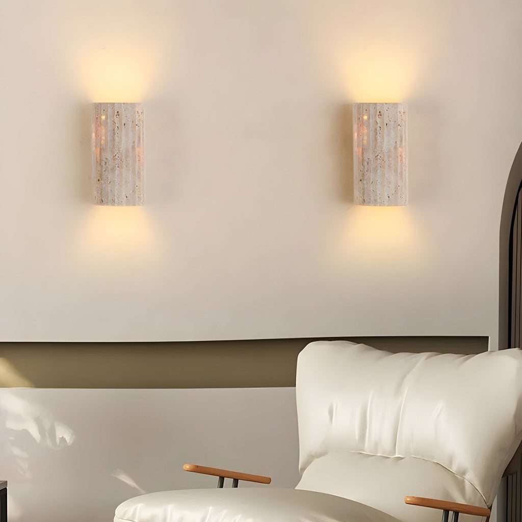 Nástěnná lampa z přírodního kamene v elegantním stylu 1