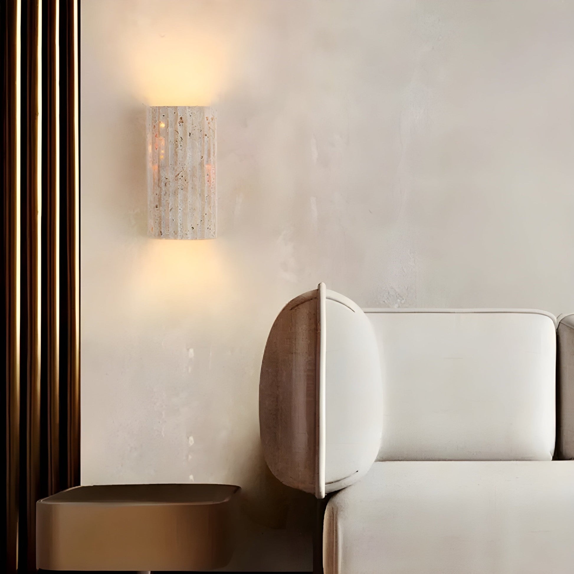 Nástěnná lampa z přírodního kamene v elegantním stylu 4