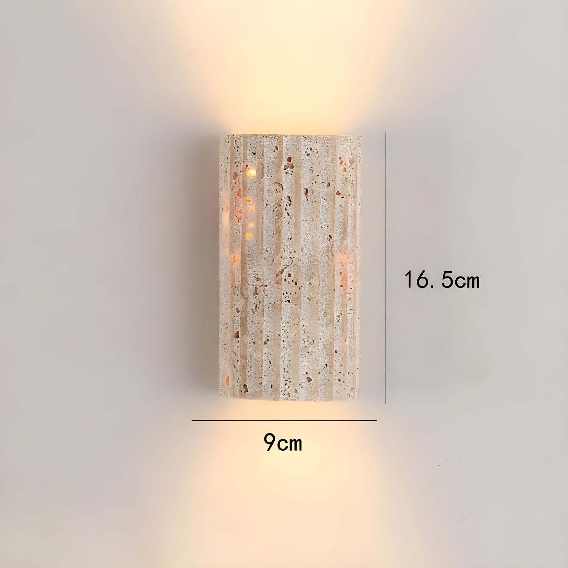 Nástěnná lampa z přírodního kamene v elegantním stylu 6