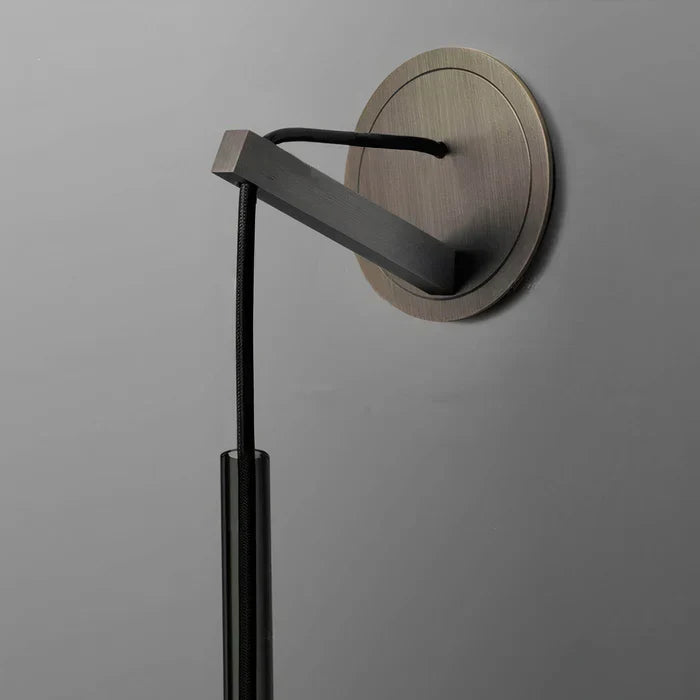 Nástěnné LED svítidlo z kouřového skla – skandinávský styl, černé, 41,91 cm 3