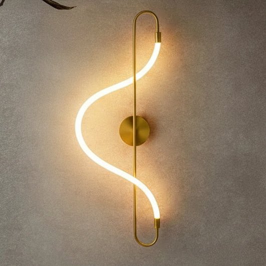 Nástěnné svítidlo LED s oválnou zadní deskou, minimalistický design, bílá barva,  0