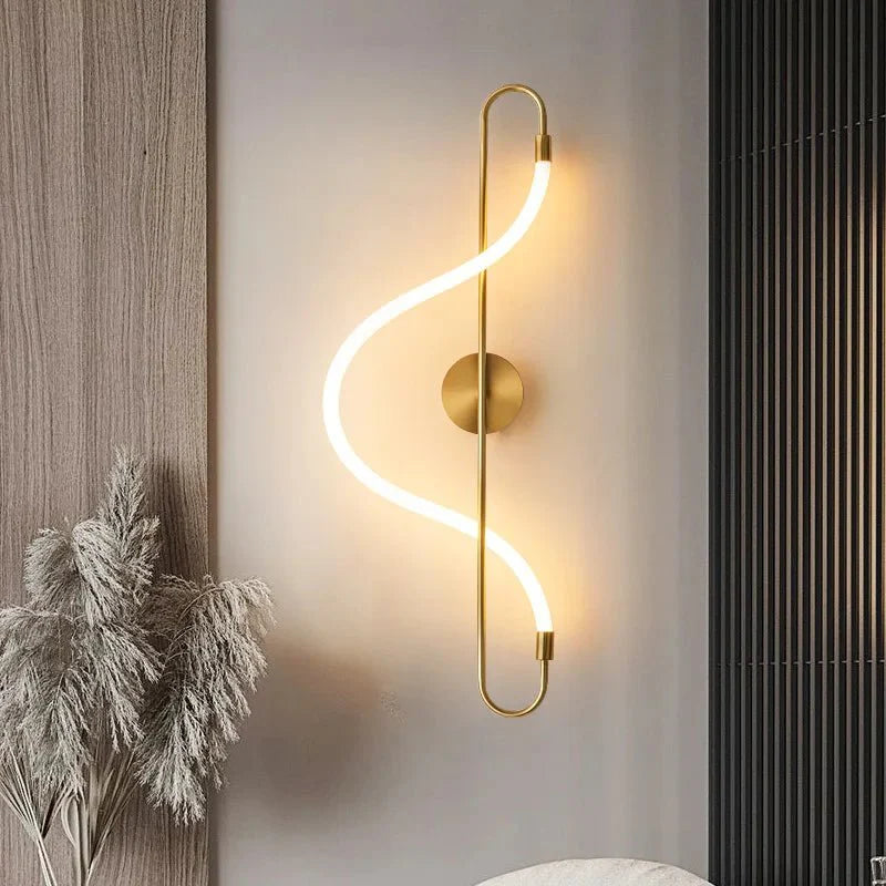 Nástěnné svítidlo LED s oválnou zadní deskou, minimalistický design, bílá barva,  1