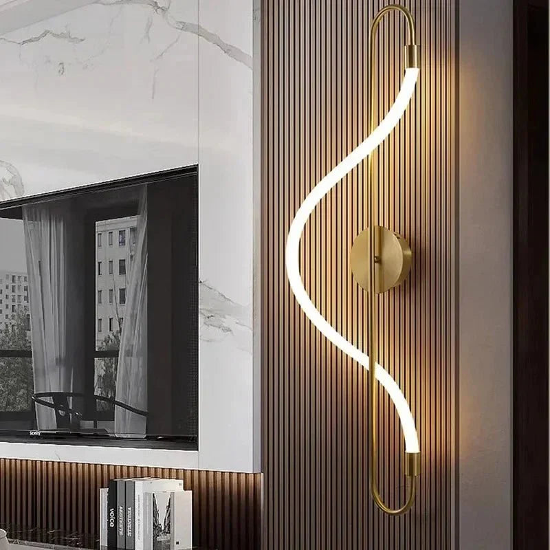 Nástěnné svítidlo LED s oválnou zadní deskou, minimalistický design, bílá barva,  4