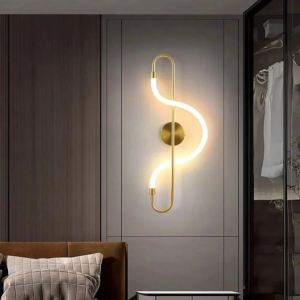 Nástěnné svítidlo LED s oválnou zadní deskou, minimalistický design, bílá barva,  7