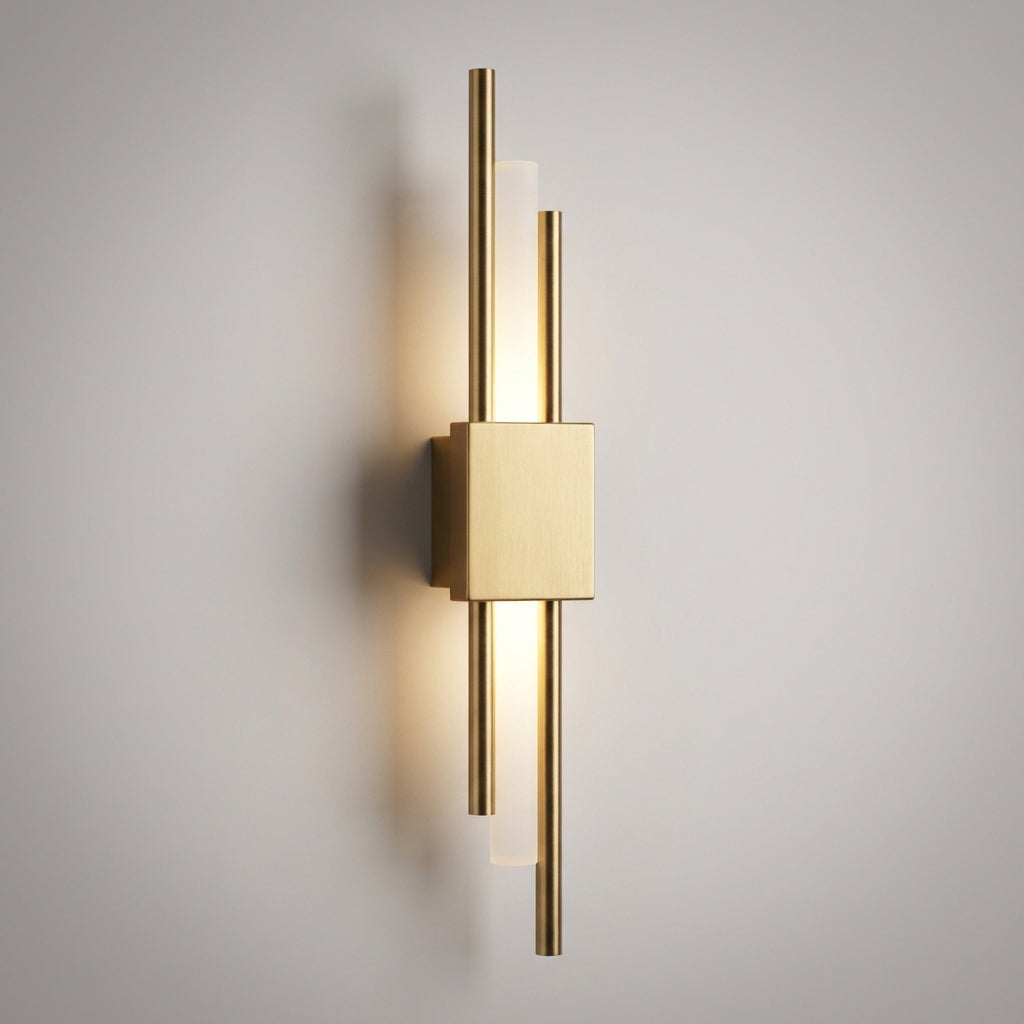 Nástěnné Svítidlo s Difuzorem a Integrovanou LED – Moderní Vertikální Design z Kovového a Akrylového Materiálu, Matná Černá 4