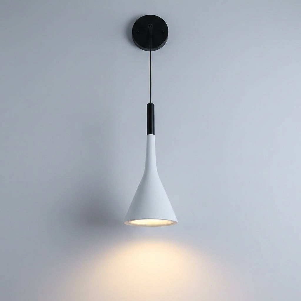 Nástěnné Svítidlo s Nastavitelným Kabelem – Skandinávský Minimalistický Design z Pryskyřice a Hliníku 0