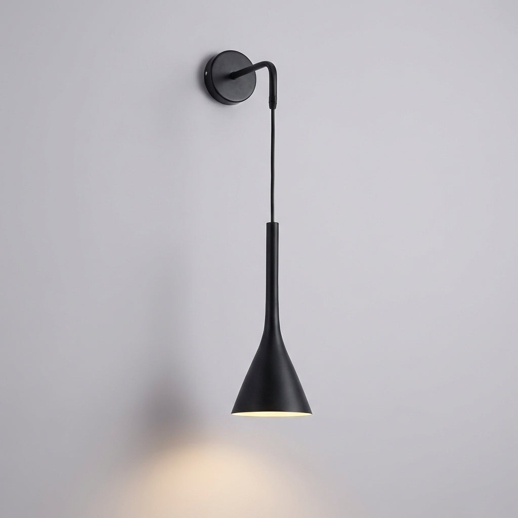 Nástěnné Svítidlo s Nastavitelným Kabelem – Skandinávský Minimalistický Design z Pryskyřice a Hliníku 2