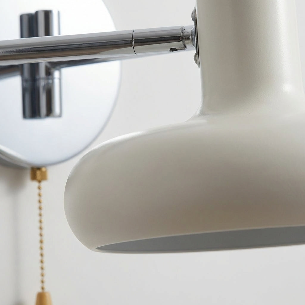 Nástěnné svítidlo s vypínačem a nastavitelným ramenem – moderní černé železné svítidlo do ložnice 3