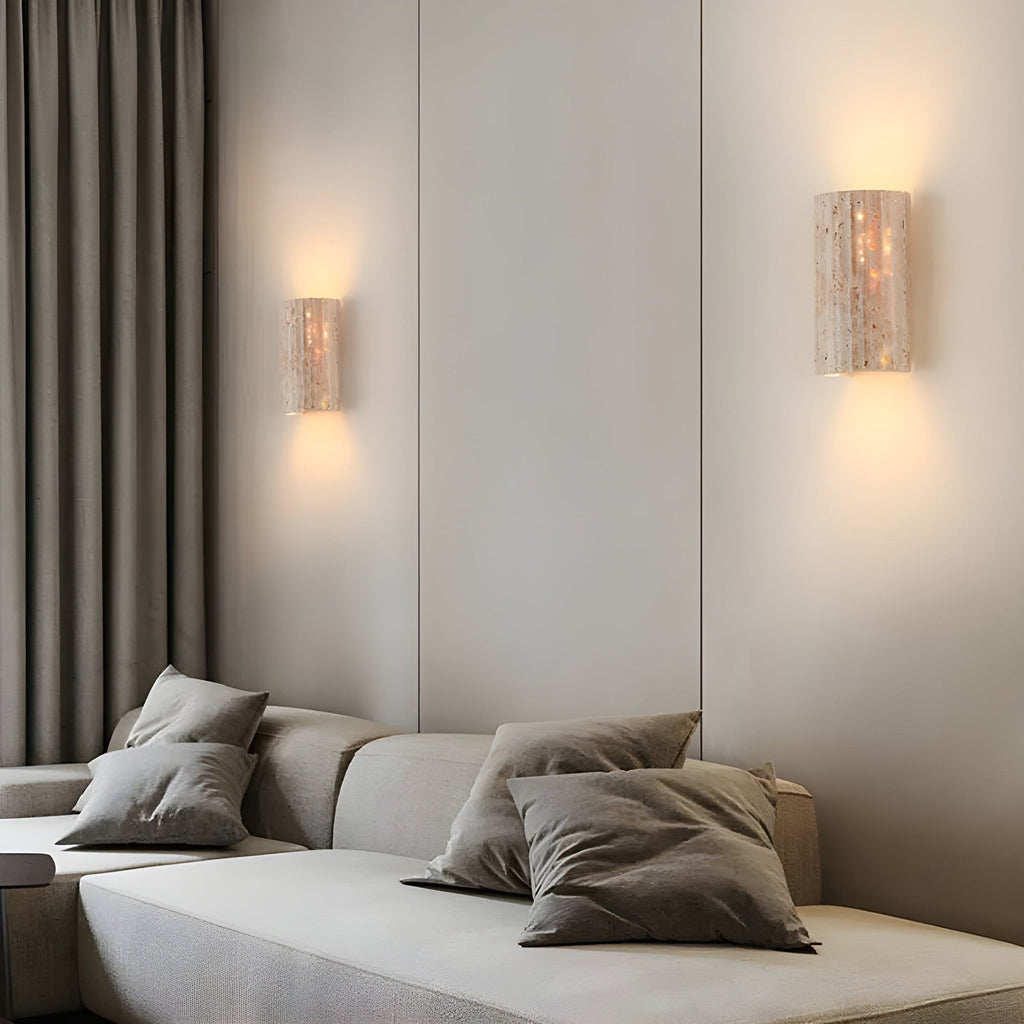 Nástěnné svítidlo z přírodního kamene – elegantní moderní nástěnné svítidlo pro stylové interiéry s energeticky úsporným LED osvětlením 2