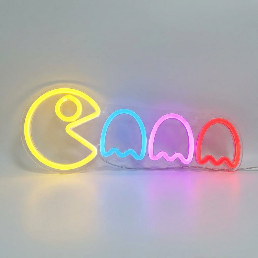 Neonová LED Lampa s Duchem – Měkké Osvětlení z ABS Plastu – Útulná Dekorace 42cm x 15cm 2