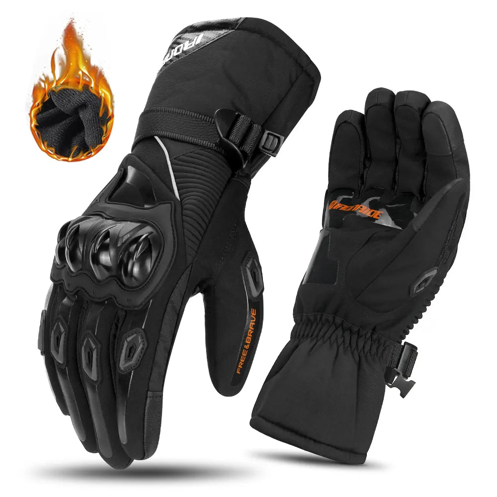 Nepromokavé zimní motocyklové rukavice s třívrstvou izolací - ThermoGrip 0