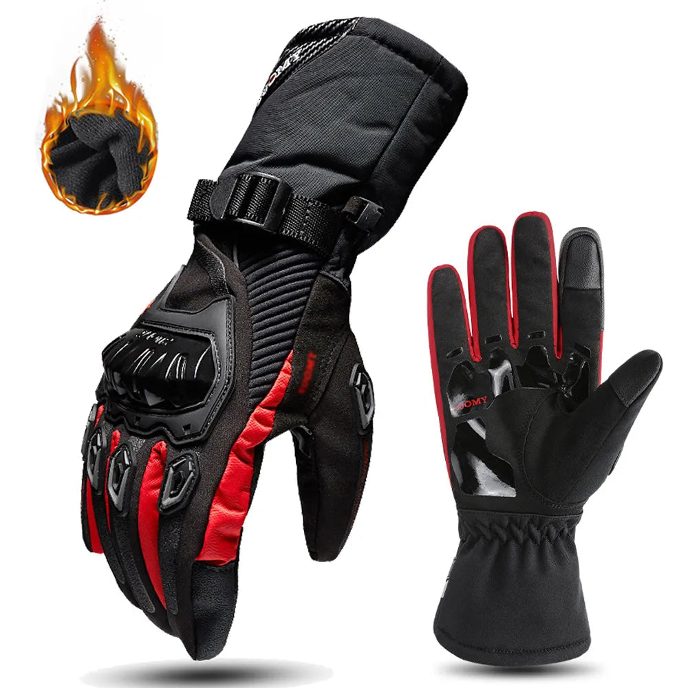 Nepromokavé zimní motocyklové rukavice s třívrstvou izolací - ThermoGrip 2