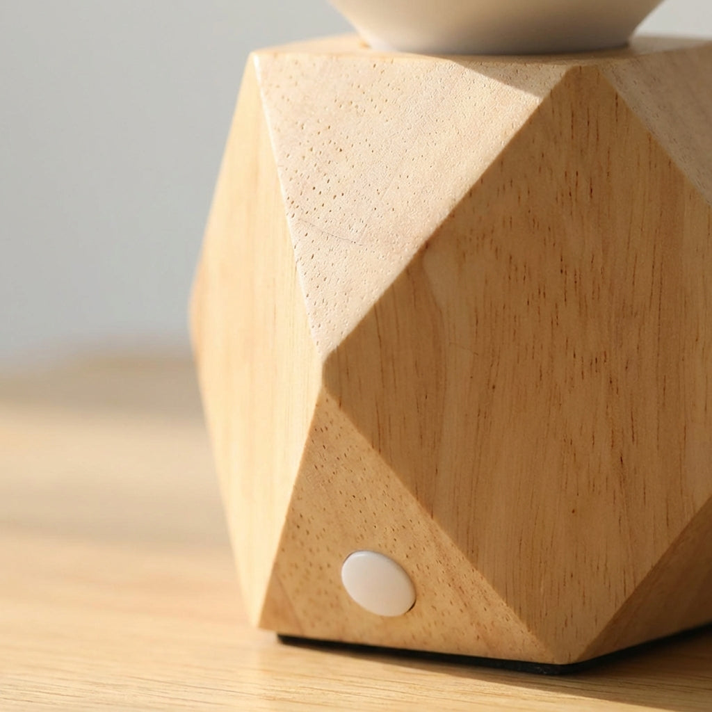 Noční lampa s dotykovým ovládáním a nabíjením přes USB – moderní design s geometrickou LED základnou 0