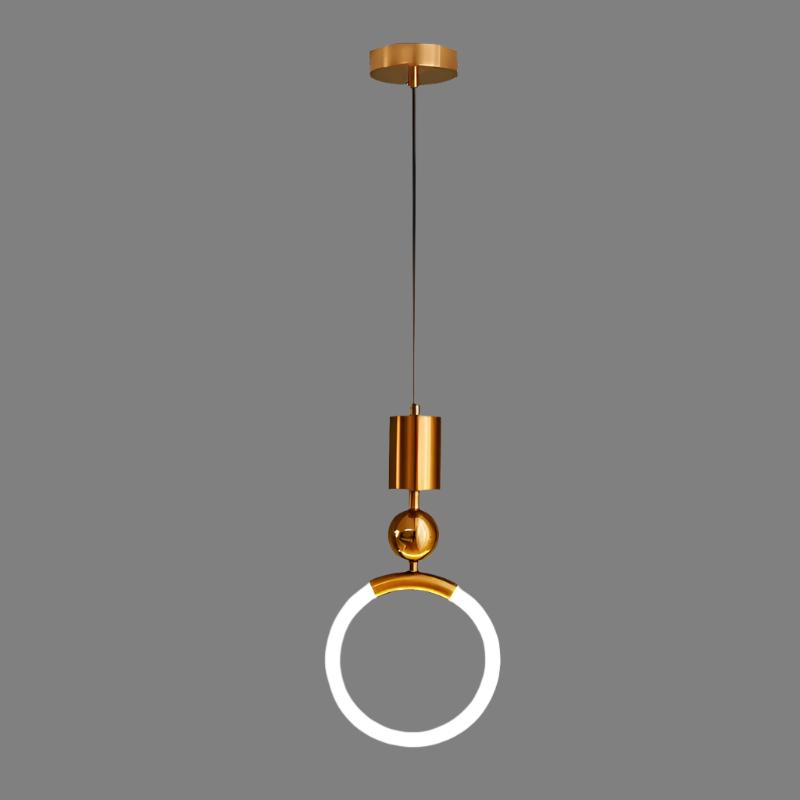 Nordická závěsná lampa s minimalistickým designem a elegantním tvarem 8