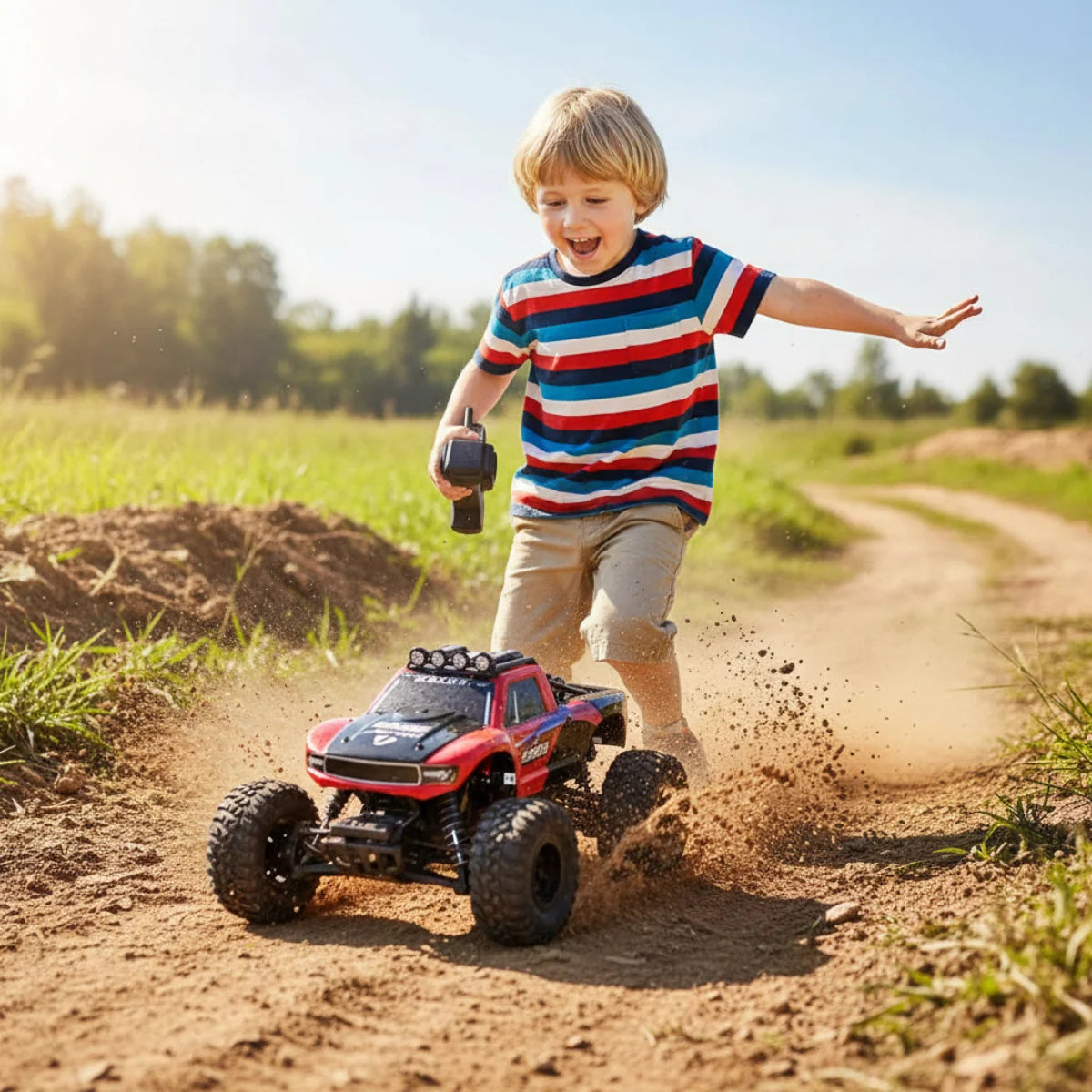 Obojživelné RC auto na dálkové ovládání 4x4 s vodotěsností IP66 a nezávisl 1