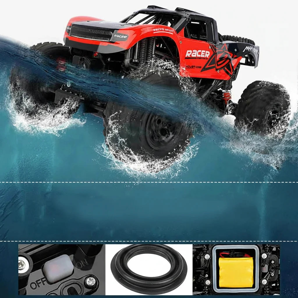 Obojživelné RC auto na dálkové ovládání 4x4 s vodotěsností IP66 a nezávisl 4
