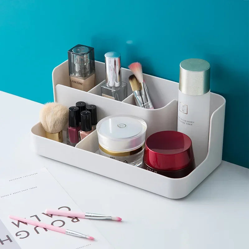 Organizér na kosmetiku a šperky - průhledný úložný box na stůl a do koupelny 1
