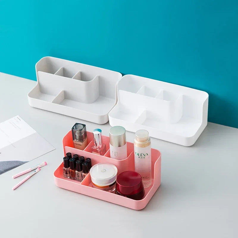 Organizér na kosmetiku a šperky - průhledný úložný box na stůl a do koupelny 2
