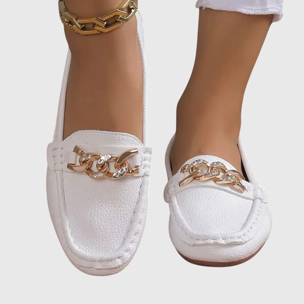 Ortopedické mokasíny s polstrovanou vložkou a protiskluzovou podrážkou, elegantní čern 8