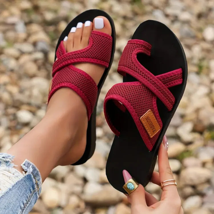Ortopedické sandály pro ženy s hallux valgus, nastavitelným uzávěrem, ergonomickou stélkou a elegant 2